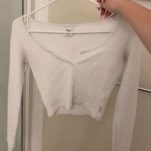 TNA white long sleeved shirt